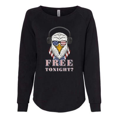 Free Tonight America Womens California Wash Sweatshirt