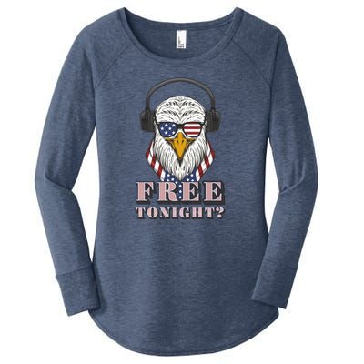 Free Tonight America Women's Perfect Tri Tunic Long Sleeve Shirt