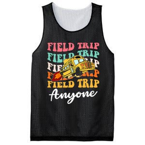 Field Trip Anyone Field Day Teacher Mesh Reversible Basketball Jersey Tank