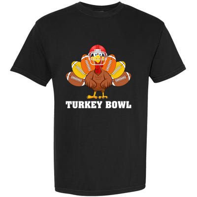 Funny Turkey American Football Bowl Thanksgiving Garment-Dyed Heavyweight T-Shirt