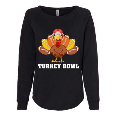 Funny Turkey American Football Bowl Thanksgiving Womens California Wash Sweatshirt