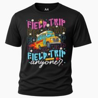 Field Trip Anyone School Bus Field Day Teacher Student Cooling Performance Crew T-Shirt