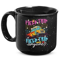 Field Trip Anyone School Bus Field Day Teacher Student 15oz Campfire Ceramic Mug