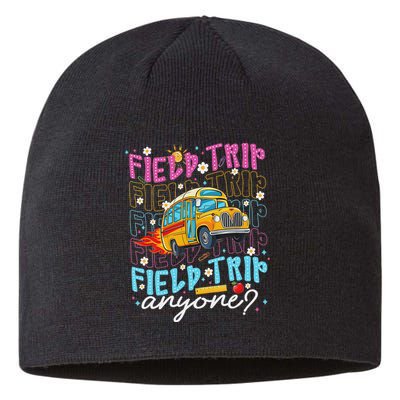 Field Trip Anyone School Bus Field Day Teacher Student Sustainable Beanie