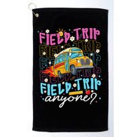 Field Trip Anyone School Bus Field Day Teacher Student Golf Towel