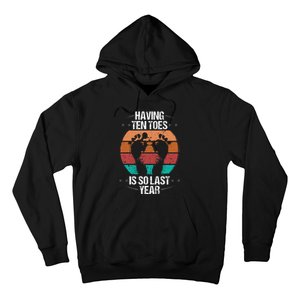 Funny Toe Amputee Sarcasm Humor Amputated Toe Survivor Hoodie