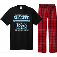 Fun Track And Field Coach Gift Funny Track Saying Pajama Set