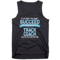 Fun Track And Field Coach Gift Funny Track Saying Tank Top