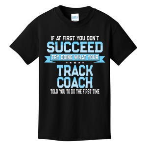 Fun Track And Field Coach Gift Funny Track Saying Kids T-Shirt