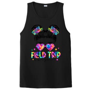 Field Trip Anyone Field Day Student Teacher Messy Bun Gift PosiCharge Competitor Tank