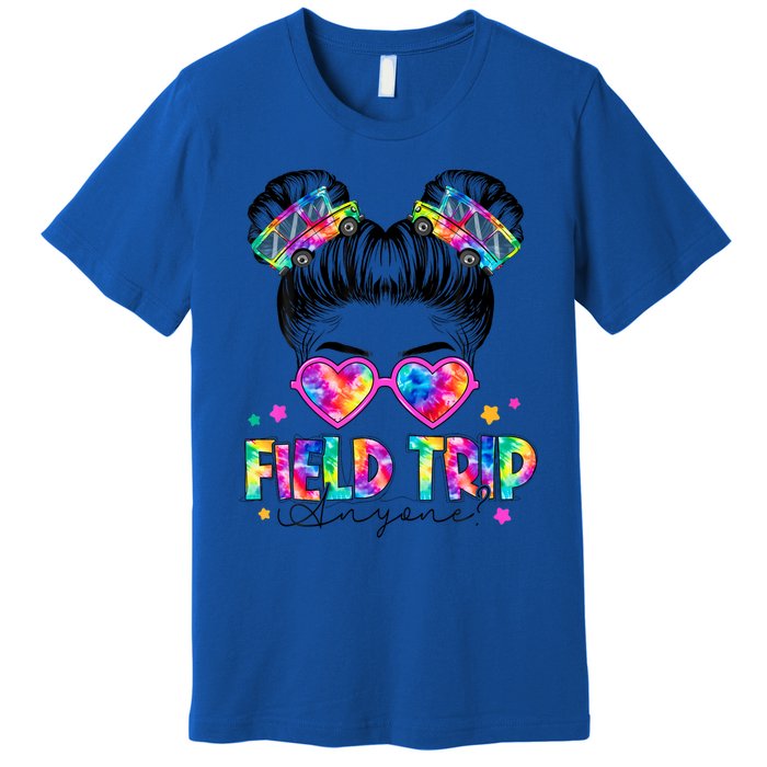 Field Trip Anyone Field Day Student Teacher Messy Bun Gift Premium T-Shirt