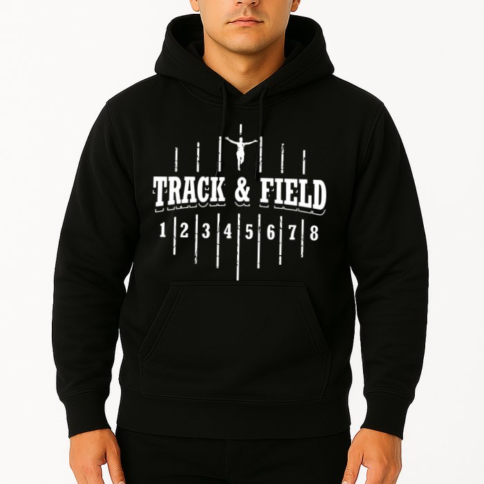 Funny Track And Field Design Runner Numbers Hoodie