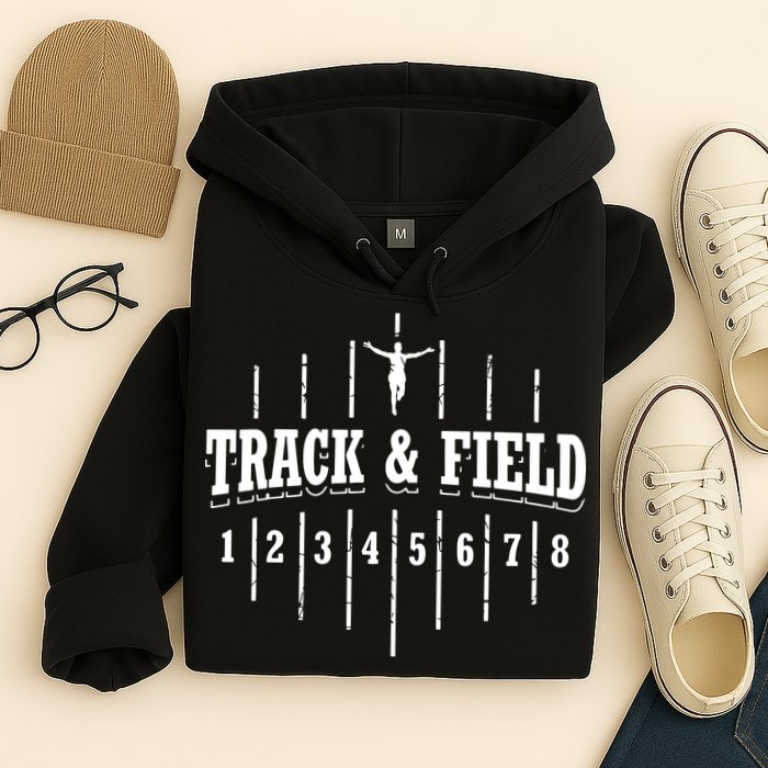 Funny Track And Field Design Runner Numbers Hoodie