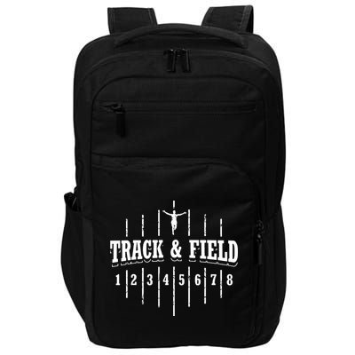 Funny Track And Field Design Runner Numbers Impact Tech Backpack