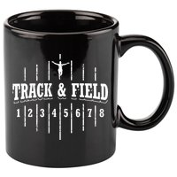 Funny Track And Field Design Runner Numbers 11oz C Handle Ceramic Mug