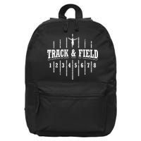 Funny Track And Field Design Runner Numbers 16 in Basic Backpack
