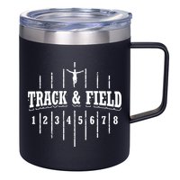 Funny Track And Field Design Runner Numbers 12oz Stainless Steel Coffee Mug