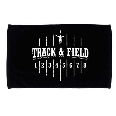 Funny Track And Field Design Runner Numbers Microfiber Hand Towel