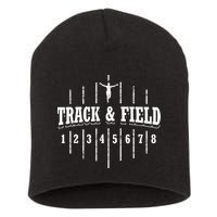 Funny Track And Field Design Runner Numbers Short Acrylic Beanie