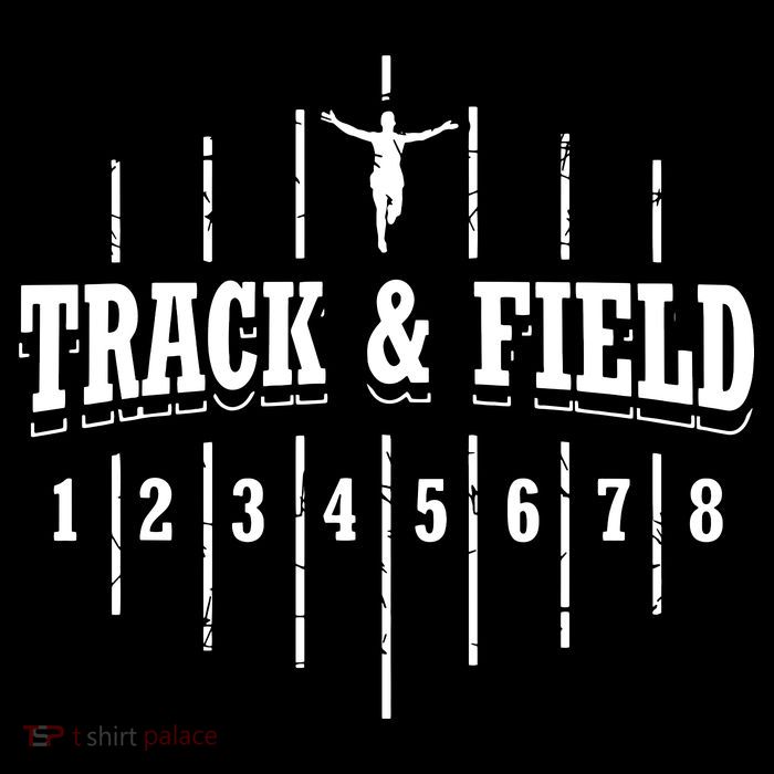 Funny Track And Field Design Runner Numbers Kids T-Shirt