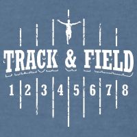 Funny Track And Field Design Runner Numbers Garment-Dyed Sweatshirt