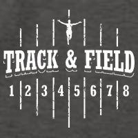 Funny Track And Field Design Runner Numbers Vector Backpack