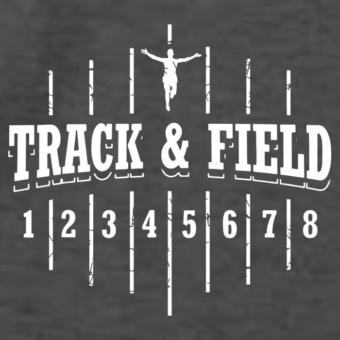 Funny Track And Field Design Runner Numbers Vector Backpack