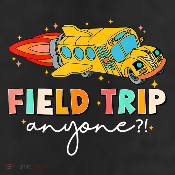 Field Trip Anyone Field Day Teachers 7 Panel Mesh Trucker Snapback Hat