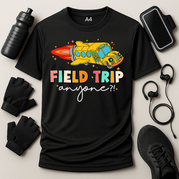 Field Trip Anyone Field Day Teachers Cooling Performance Crew T-Shirt