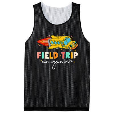 Field Trip Anyone Field Day Teachers Mesh Reversible Basketball Jersey Tank