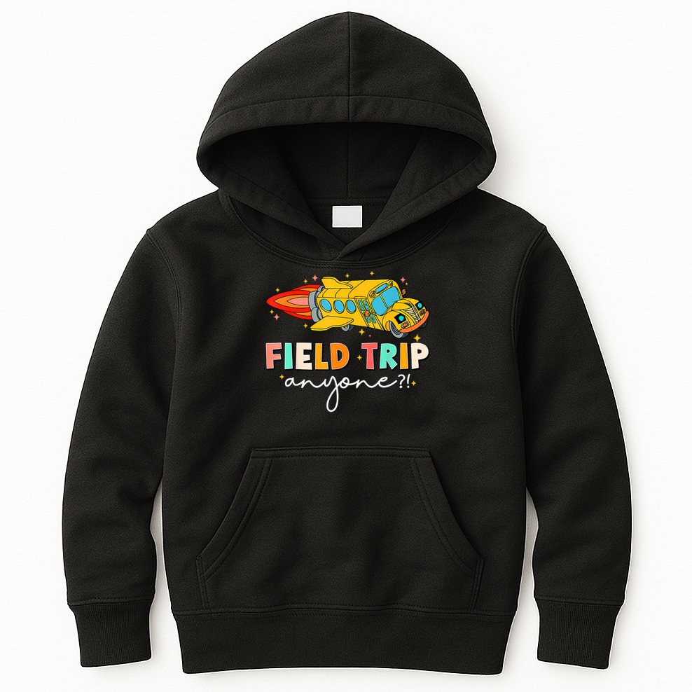 Field Trip Anyone Field Day Teachers Kids Hoodie