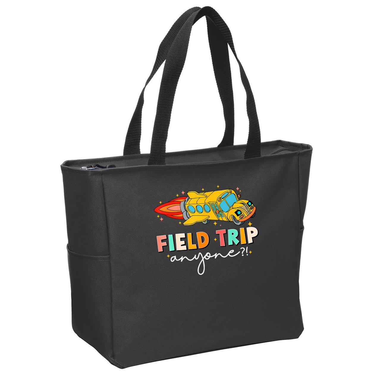 Field Trip Anyone Field Day Teachers Zip Tote Bag