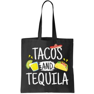 Funny Tacos And Tequila Mexican Sombrero Gift Tote Bag