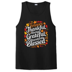 Forever Thankful Always Gratefulblessed Thanksgiving PosiCharge Competitor Tank