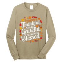 Forever Thankful Always Gratefulblessed Thanksgiving Long Sleeve Shirt