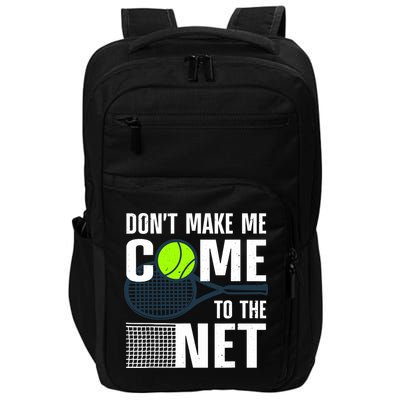 Funny Tennis Art For Adult Teens Tennis Player Lover Impact Tech Backpack
