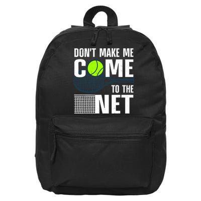 Funny Tennis Art For Adult Teens Tennis Player Lover 16 in Basic Backpack