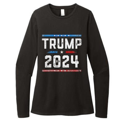 Funny Trump Arrest This Donald Trump Middle Finger President Womens CVC Long Sleeve Shirt