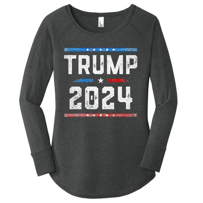 Funny Trump Arrest This Donald Trump Middle Finger President Women's Perfect Tri Tunic Long Sleeve Shirt