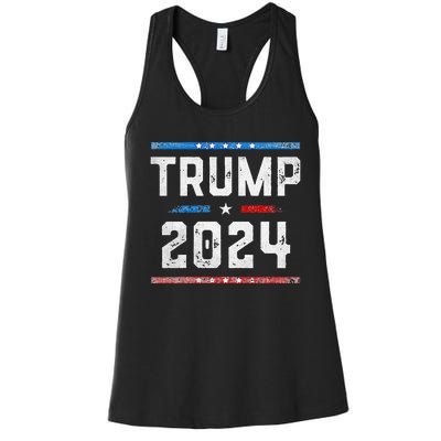 Funny Trump Arrest This Donald Trump Middle Finger President Women's Racerback Tank