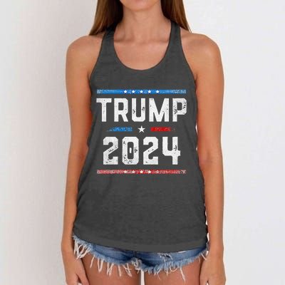 Funny Trump Arrest This Donald Trump Middle Finger President Women's Knotted Racerback Tank