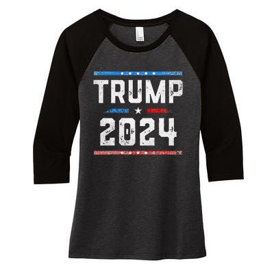 Funny Trump Arrest This Donald Trump Middle Finger President Women's Tri-Blend 3/4-Sleeve Raglan Shirt