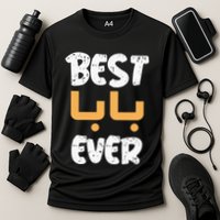 Funny Text Best Papa Ever Best Dad Ever Arab Arabic Funny Cooling Performance Crew T-Shirt