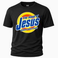 Funny The Blood Of Jesus Washes Souls Clean Detergent Cooling Performance Crew T-Shirt