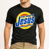 Funny The Blood Of Jesus Washes Souls Clean Detergent Cooling Performance Crew T-Shirt