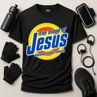 Funny The Blood Of Jesus Washes Souls Clean Detergent Cooling Performance Crew T-Shirt