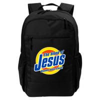 Funny The Blood Of Jesus Washes Souls Clean Detergent Backpack