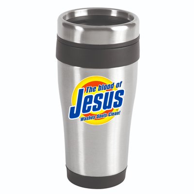 Funny The Blood Of Jesus Washes Souls Clean Detergent 16oz Travel Tumbler