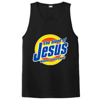 Funny The Blood Of Jesus Washes Souls Clean Detergent PosiCharge Competitor Tank