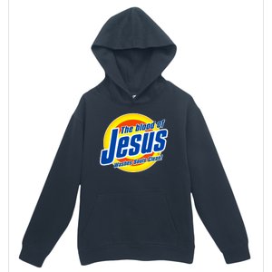 Funny The Blood Of Jesus Washes Souls Clean Detergent Urban Pullover Hoodie